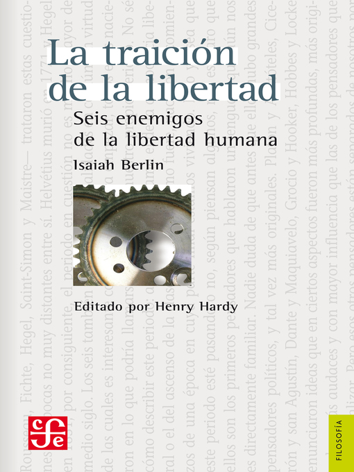 Title details for La traición de la libertad by Isaiah Berlin - Available
